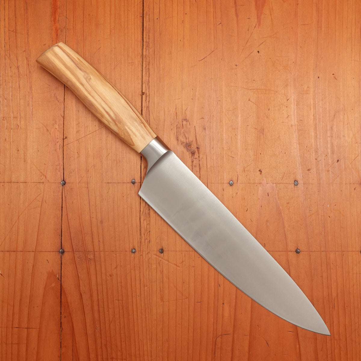 Friedr Herder Madera 8" Chef Forged Stainless Olive 1/2 Bolster
