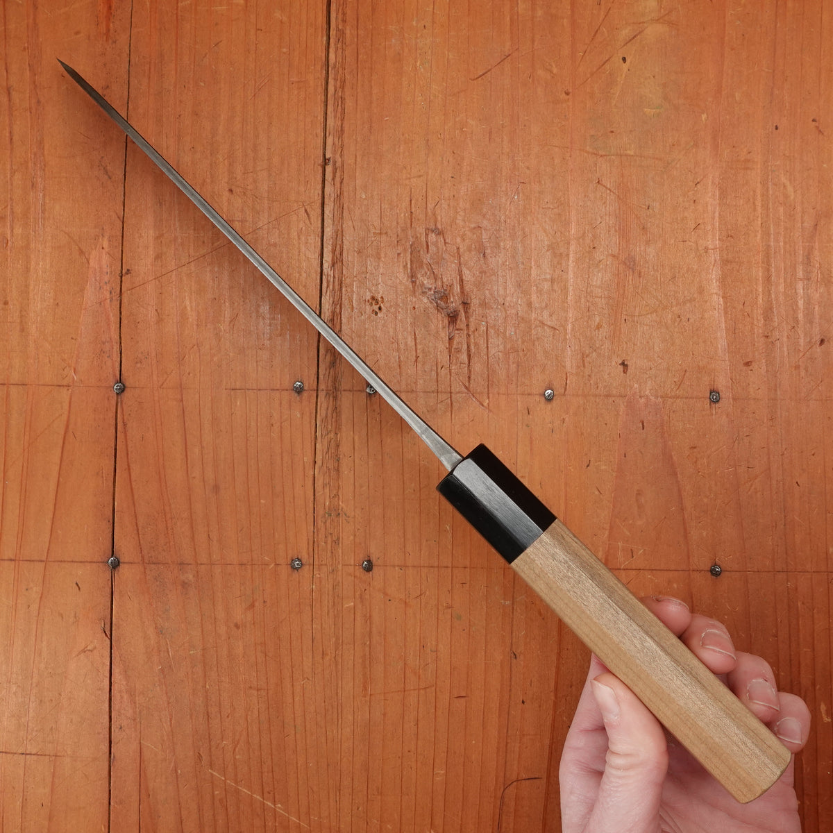 Trade In Tsukasa Hinoura 165mm Santoku Shirogami 2 Kurouchi