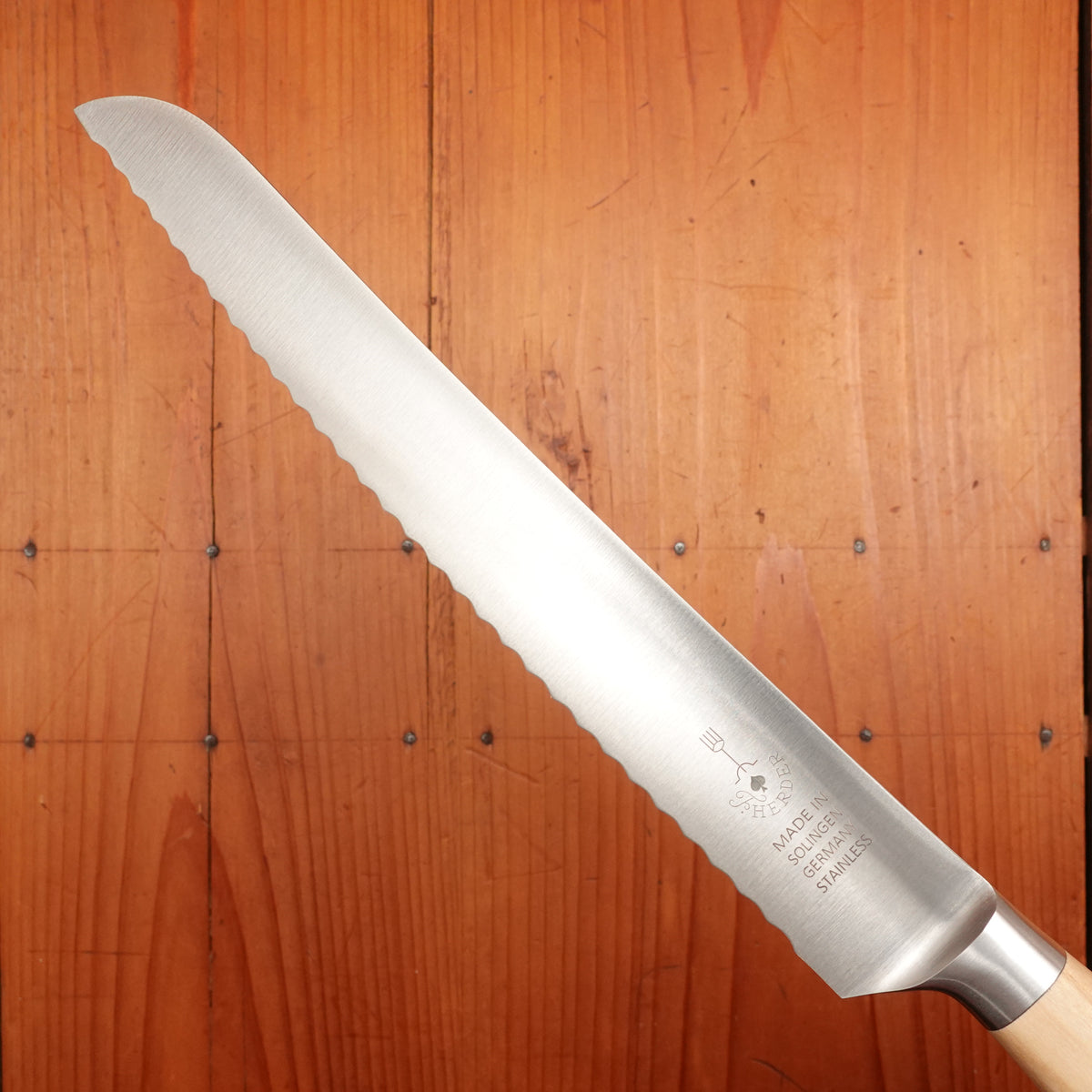 Friedr Herder Madera 8.5" Bread Forged Stainless Olive 1/2 Bolster