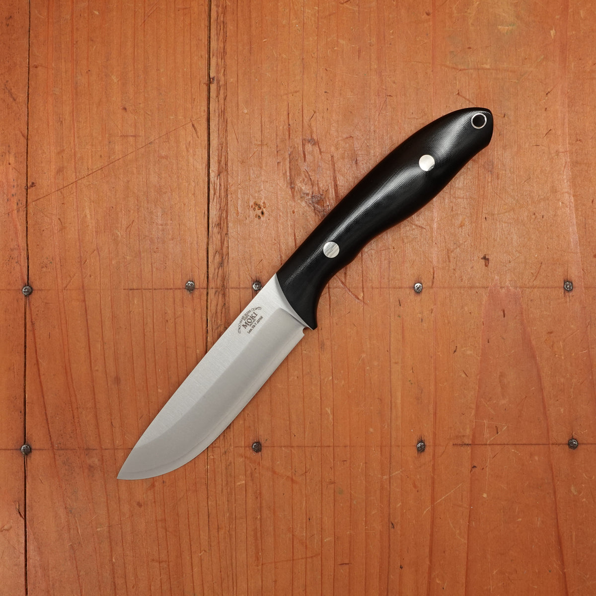 MOKI Berg Pro Trail Fixed Blade Linen Micarta Handle
