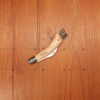 Opinel #8 Folding Mushroom Harvester Stainless Beechwood Handle with Brush