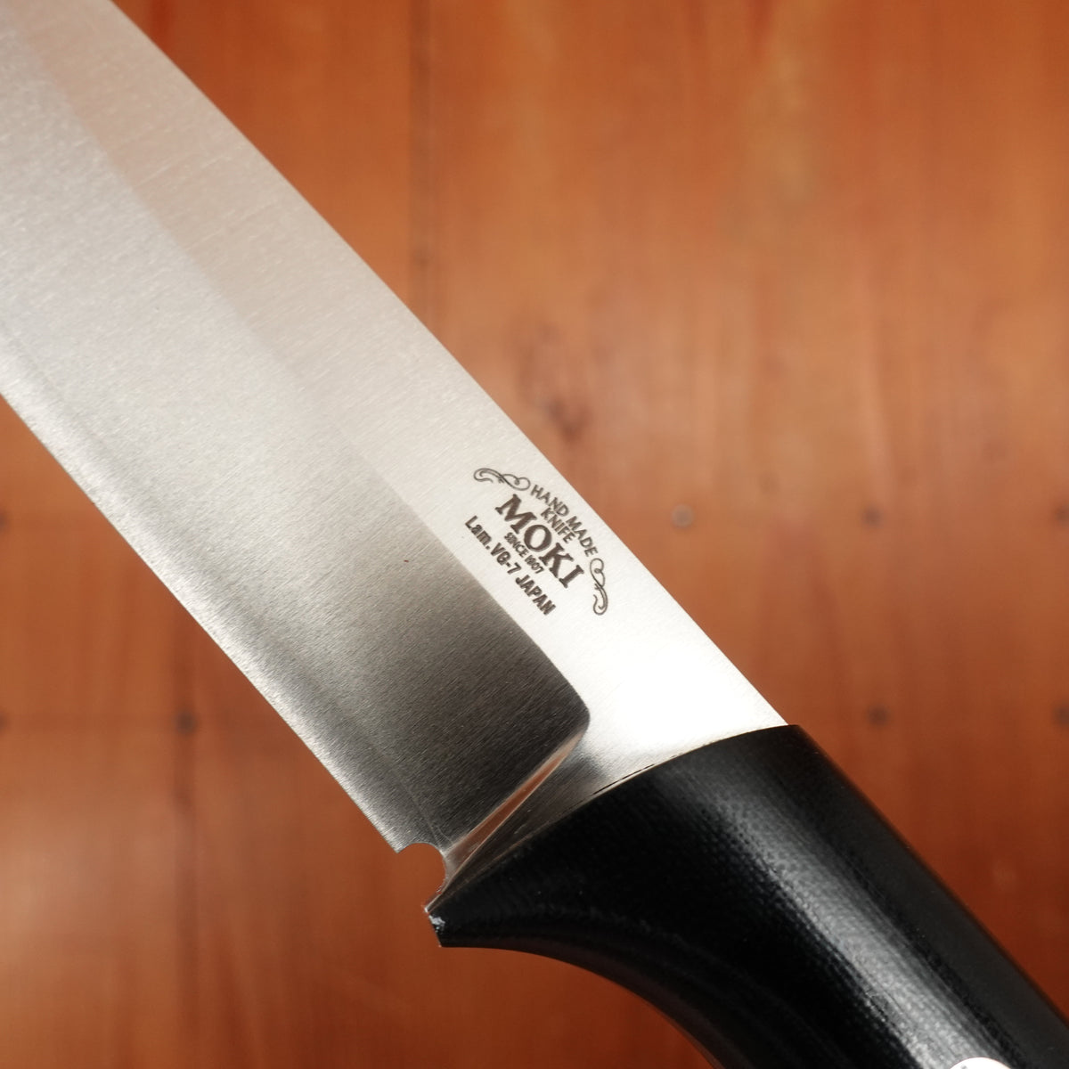 MOKI Berg Pro Trail Fixed Blade Linen Micarta Handle