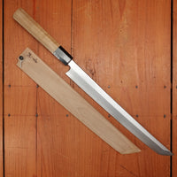 New Old Stock Konosuke Sakai Fujiyama 270mm Sakimaru-Takohiki Aogami 1 Octagonal Ho/Horn Handle with Saya 2010-15