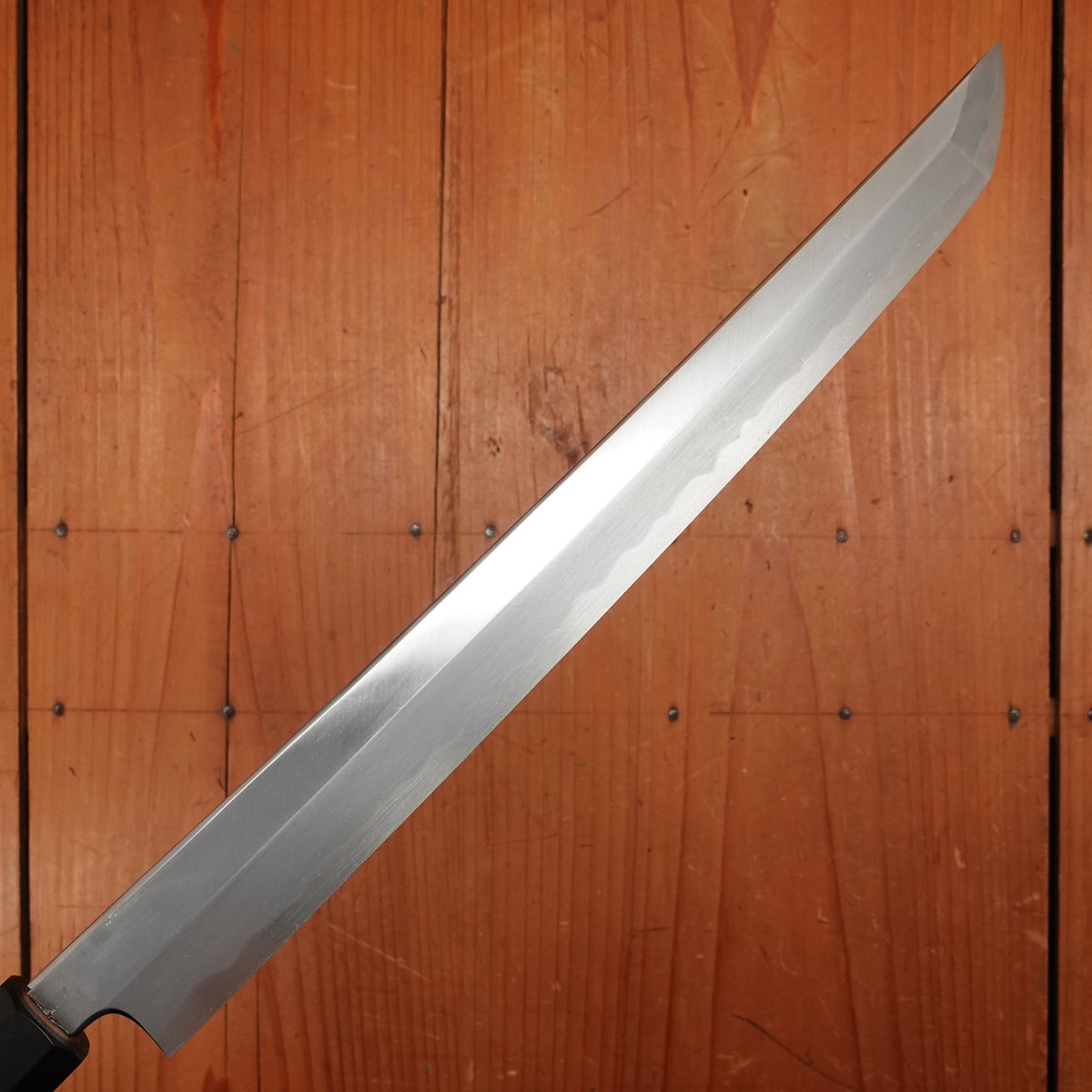 New Old Stock Sakai Konosuke Fujiyama 270mm Sakimaru-Takobiki Aogami 1 Octagonal Ho/Horn Handle with Saya 2010-15