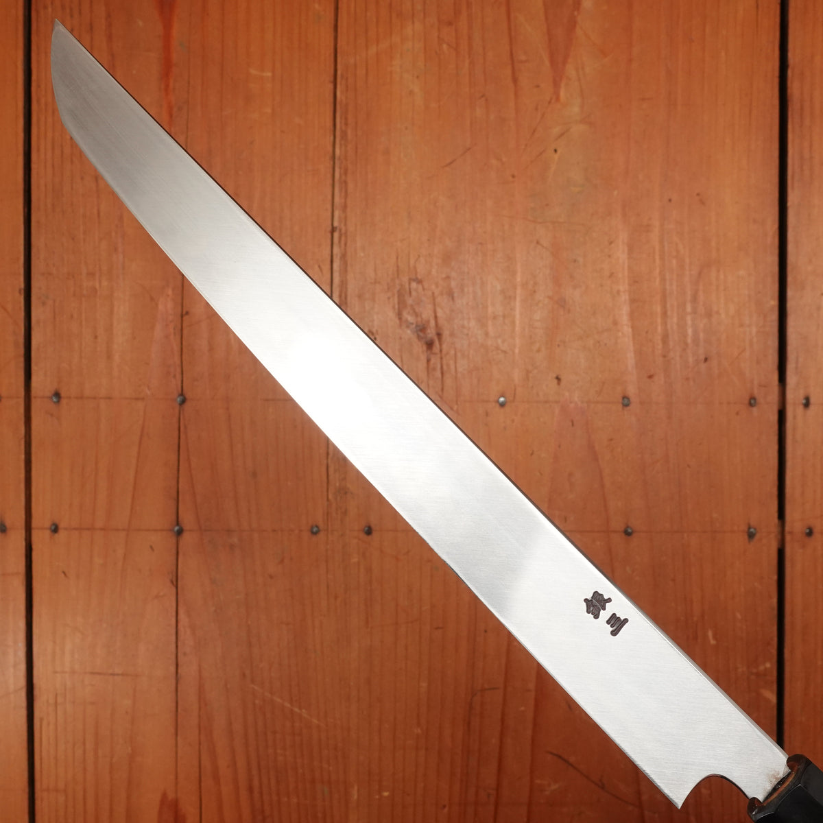 New Old Stock Sakai Konosuke Fujiyama 270mm Sakimaru-Takohiki Ginsanko Octagonal Ho/Horn Handle with Saya 2011-13