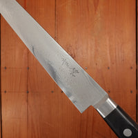 New Old Stock Konosuke Sakai SD Damascus 240 Sujihiki Western Handle circa 2013-17