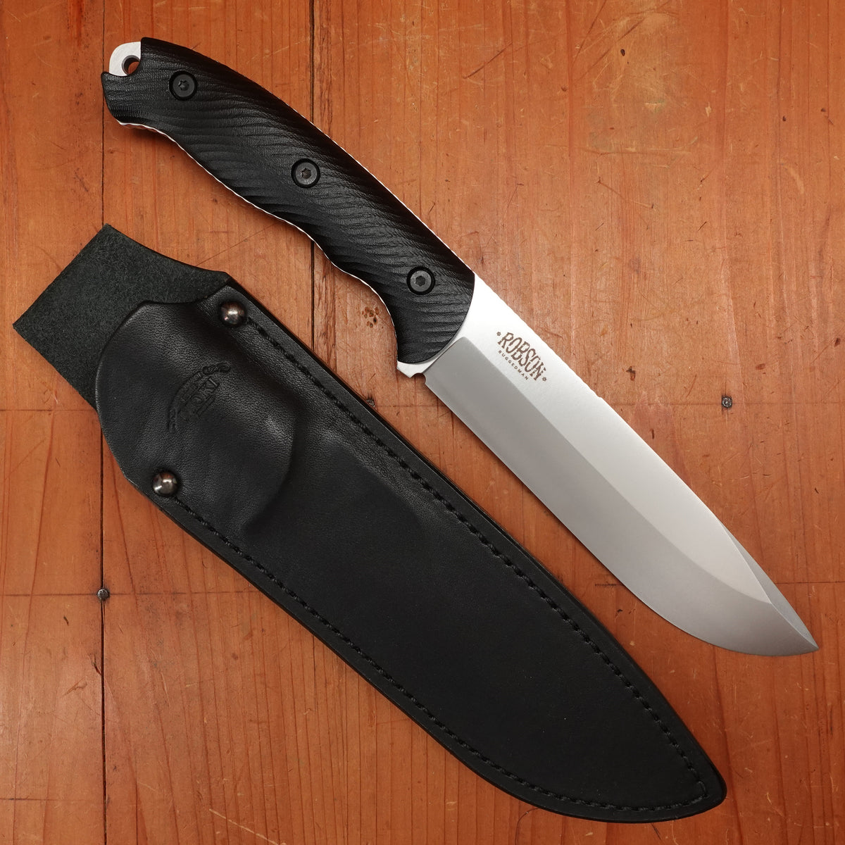 MOKI Berg Robson Ruggedman Trail Fixed Blade Linen Micarta Handle