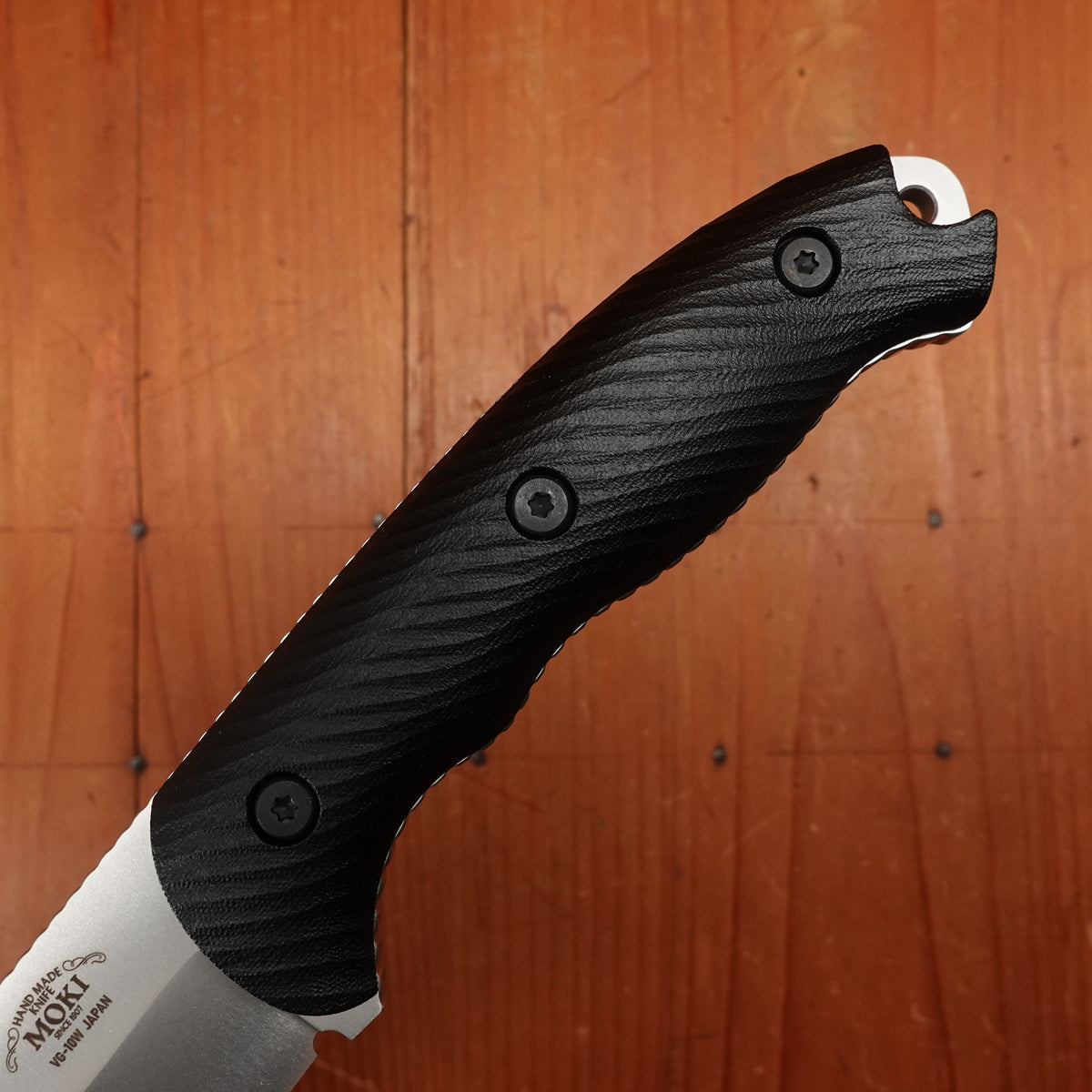 MOKI Berg Robson Ruggedman Trail Fixed Blade Linen Micarta Handle