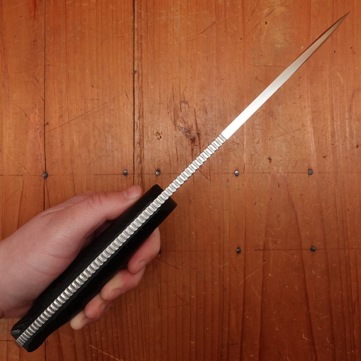 MOKI Berg Robson Ruggedman Trail Fixed Blade Linen Micarta Handle