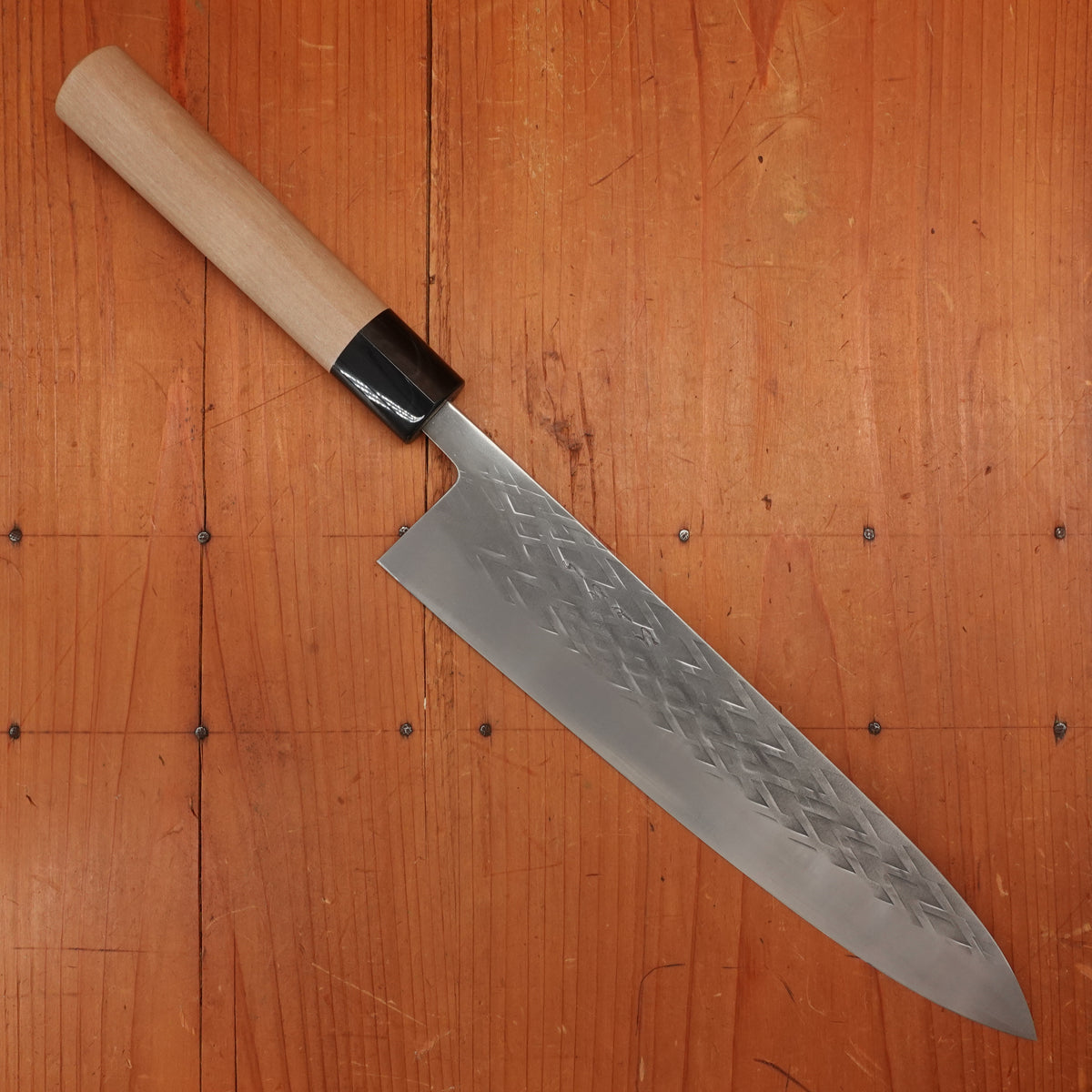 Hitohira TD 240mm Gyuto SLD Tsuchime Ho Wood Handle (D-Shape)