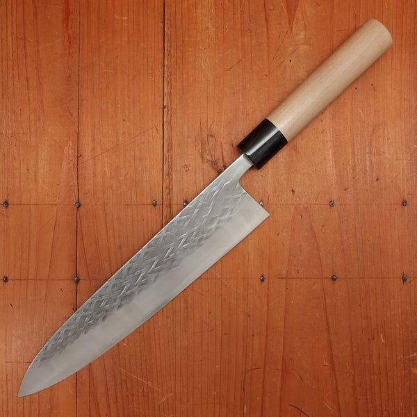 Hitohira TD 240mm Gyuto SLD Tsuchime Ho Wood Handle (D-Shape)