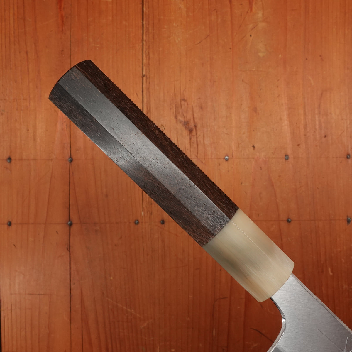 Hitohira Togashi 180mm Bunka Stainless Clad Shirogami 1 Ziricote Handle
