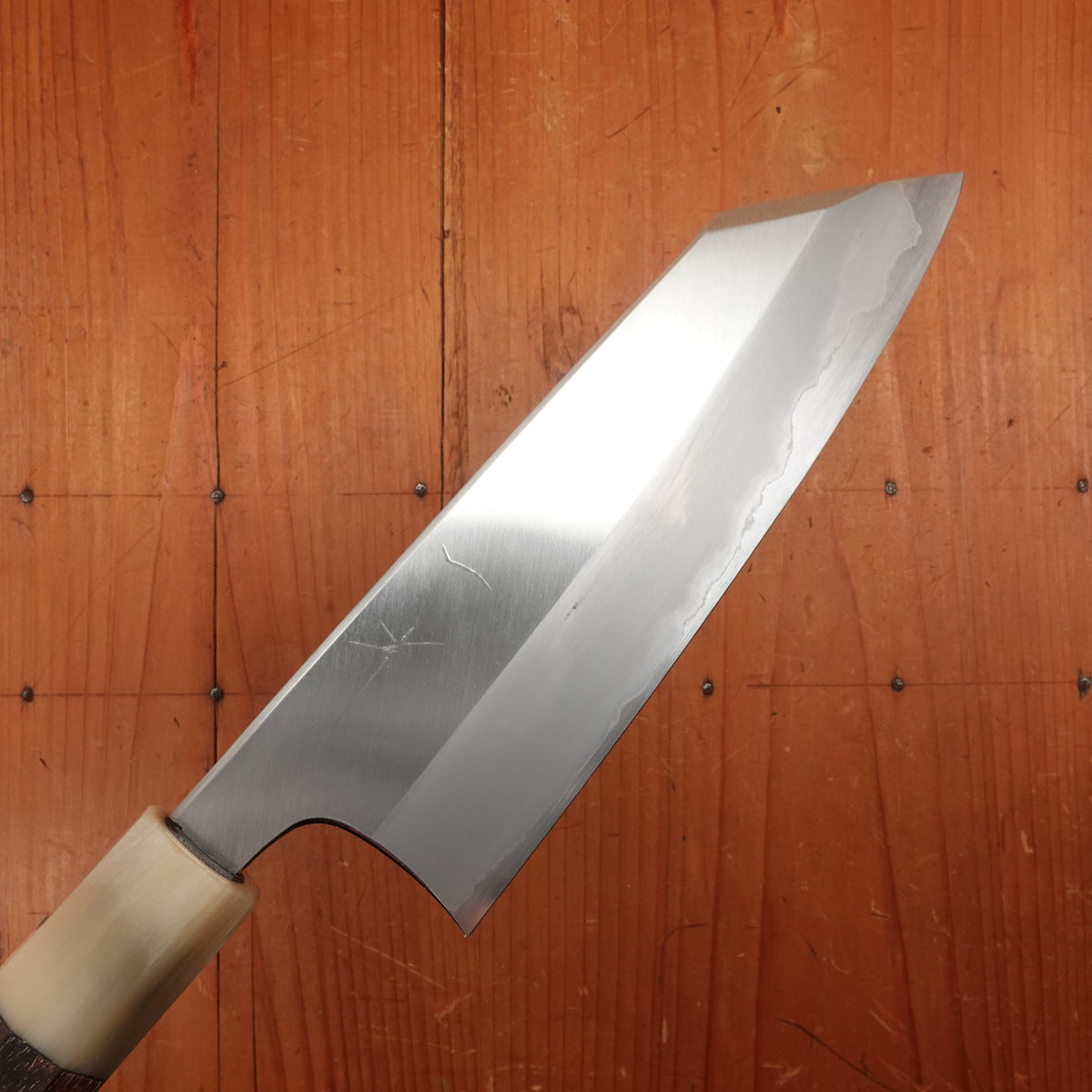 Hitohira Togashi 180mm Bunka Stainless Clad Shirogami 1 Ziricote Handle