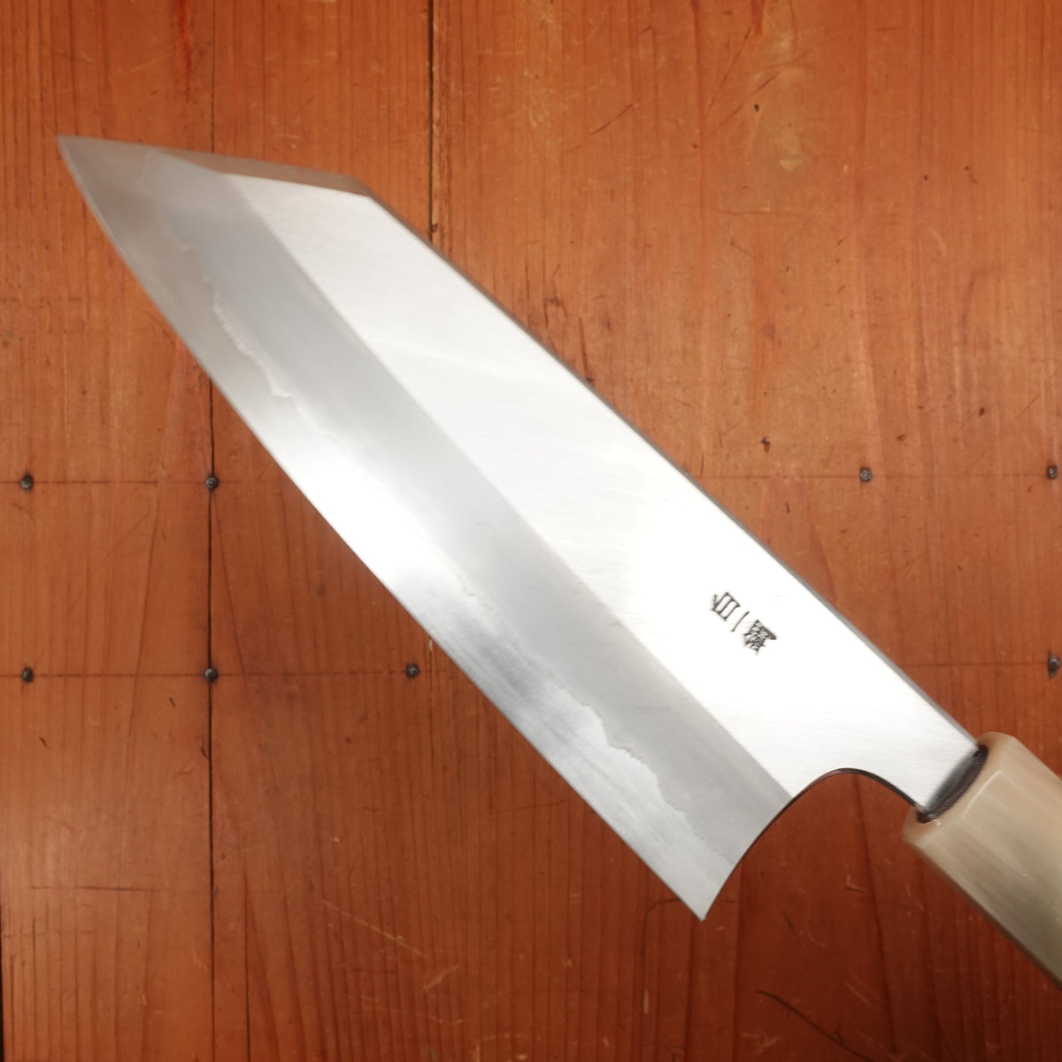Hitohira Togashi 180mm Bunka Stainless Clad Shirogami 1 Ziricote Handle