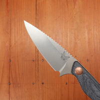 Benchmade 203 Dacian 7.5" Spear Point CPM-Magnacut Fixed Blade Blue Denim Micarta Handle