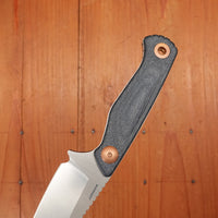 Benchmade 203 Dacian 7.5" Spear Point CPM-Magnacut Fixed Blade Blue Denim Micarta Handle