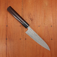 Hitohira Setsu Forged 140mm Petty VG10 Damascus Rosewood