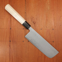 Hitohira GR 165mm Nakiri Iron Clad Aogami 2 Damascus Ho Wood