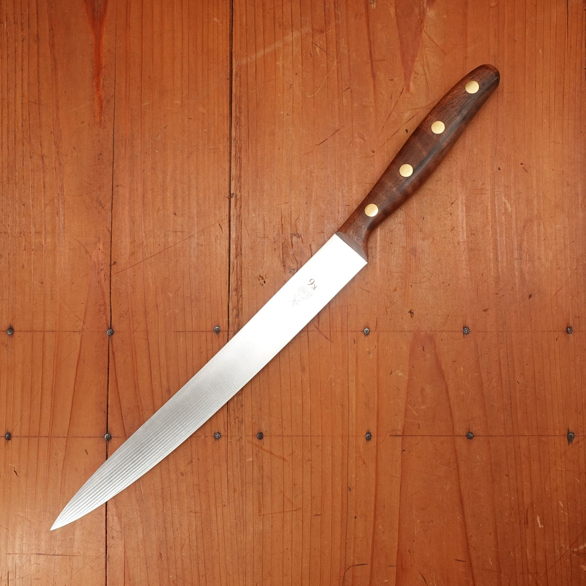 Windmühlenmesser K6 9" Slicer Stainless Walnut Handle