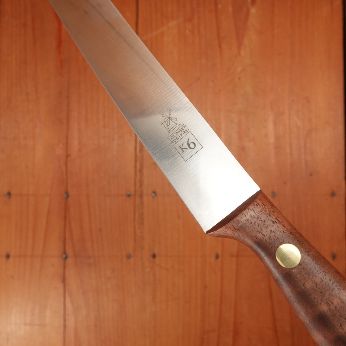 Windmühlenmesser K6 9" Slicer Stainless Walnut Handle