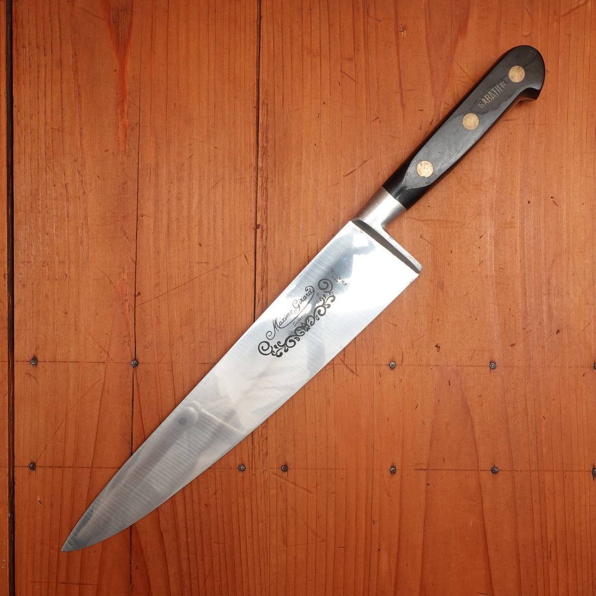 New Old Stock Maxime Girard 10" Chef Knife Stainless 1970s