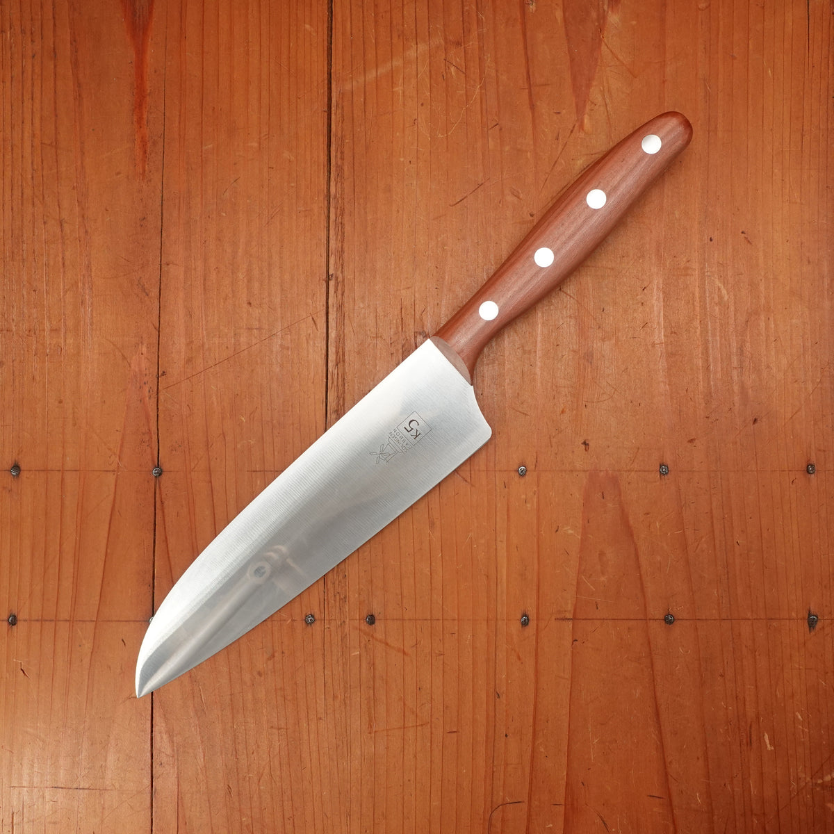 Windmühlenmesser K5 6.75" Santoku Carbon Plum Handle