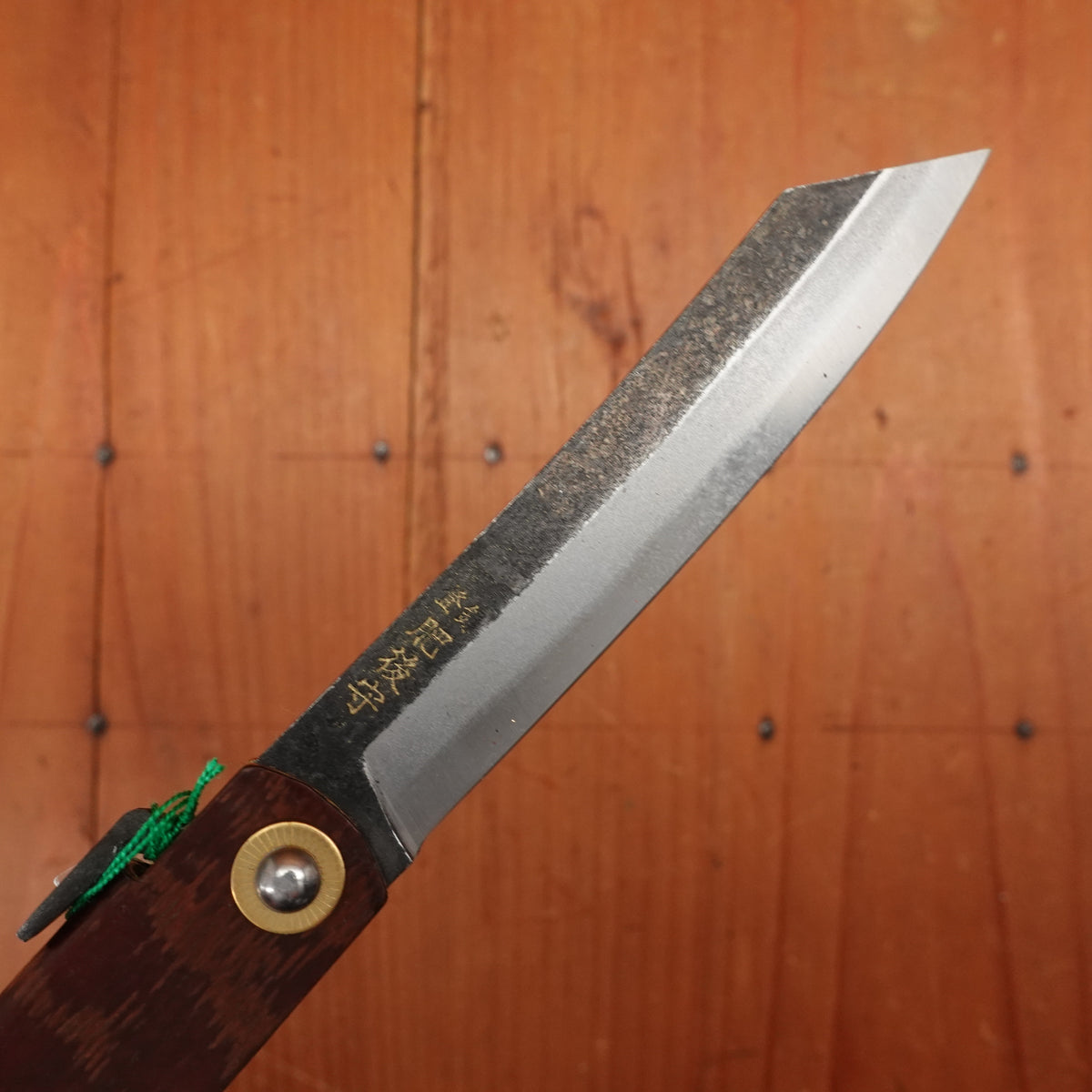 Higonokami 12cm Folding Knife Iron Clad Aogami 2 Sakura Skin Handle