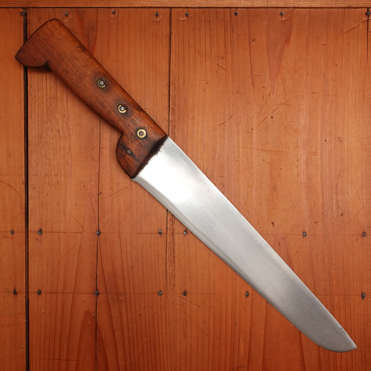 Galot 10.5" Boucher Inox Rosette & Beechwood Hand Forged France 1930s-50s