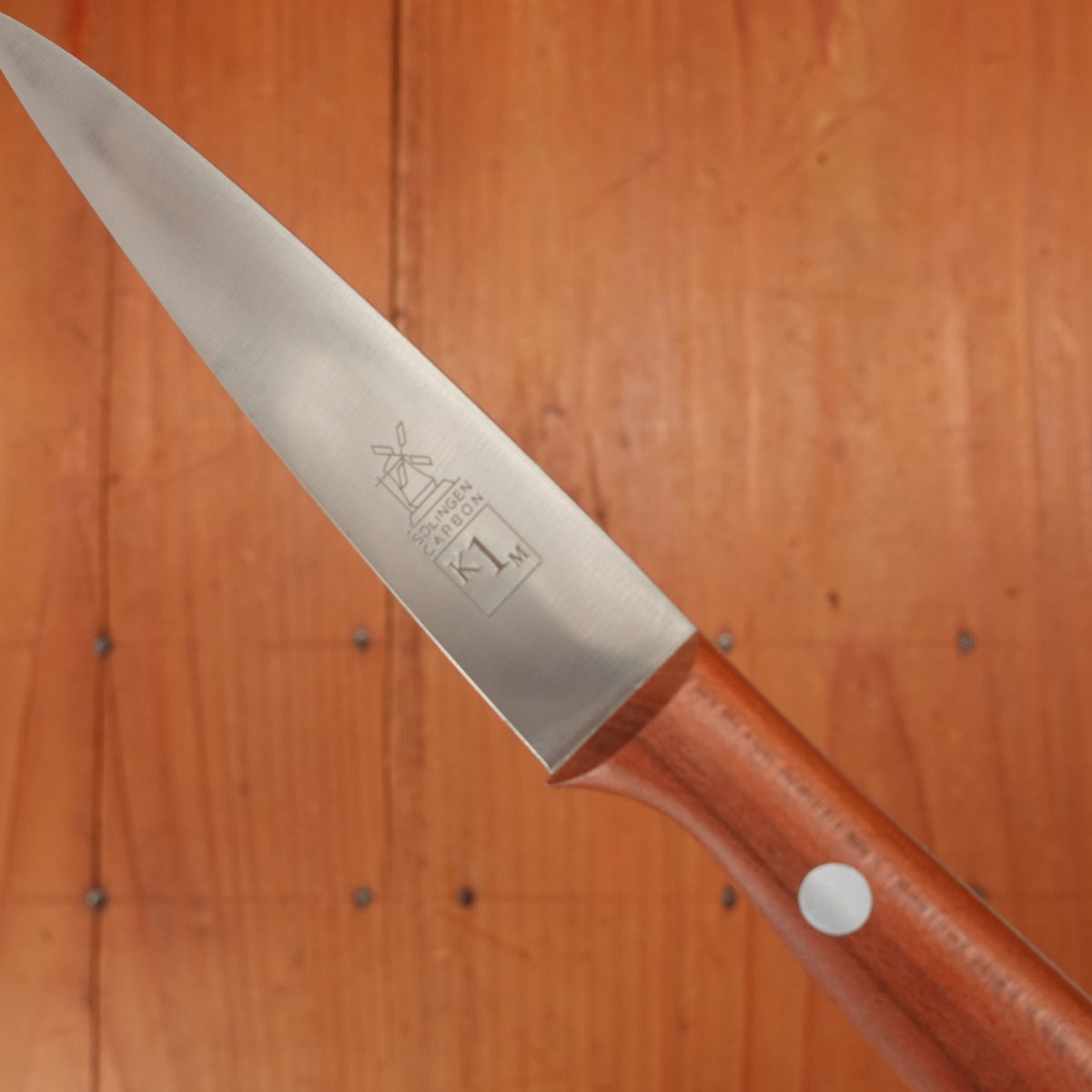 Windmühlenmesser K1 M 3.5" Mittelspitz Paring Carbon Plum Handle