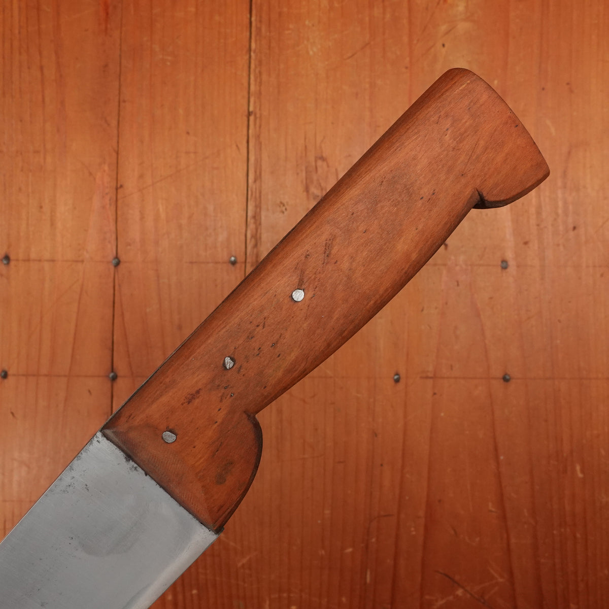 Hand Forged 7.5" Boucher Carbon Steel Beech Handle Thiers or Nogent, France 1930-70