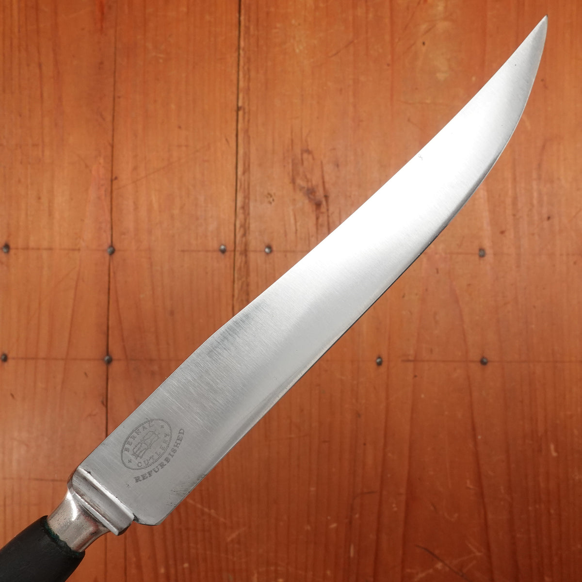 Dixon Cutlery Co 7.5" Carving Knife Carbon Steel Ebony Handle France 1920s
