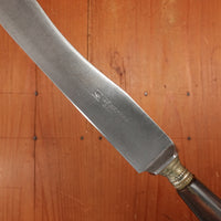 H Herder 7.75" Carving Knife Carbon Steel Horn Handle Solingen, Germany 1920-40