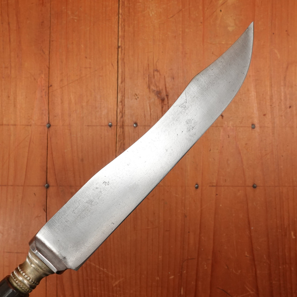 H Herder 7.75" Carving Knife Carbon Steel Horn Handle Solingen, Germany 1920-40