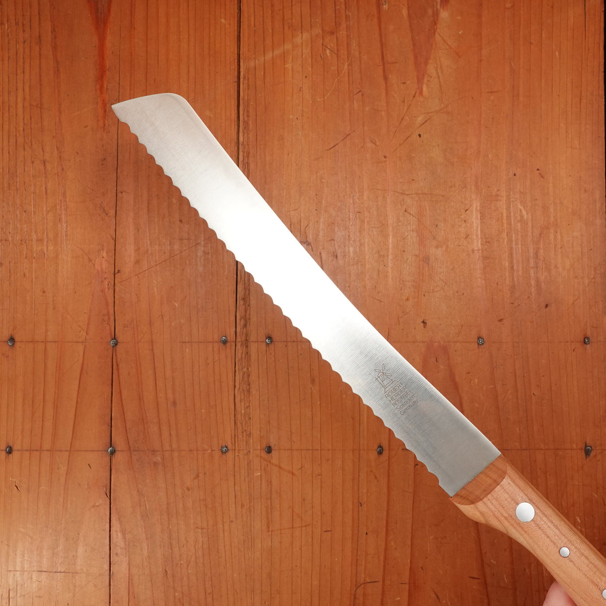 Windmühlenmesser 8.5" Bread Knife Stainless Cherry Handle