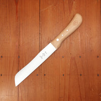 Windmühlenmesser Hamburger 6.75" Bread Knife Carbon Steel Beech Handle