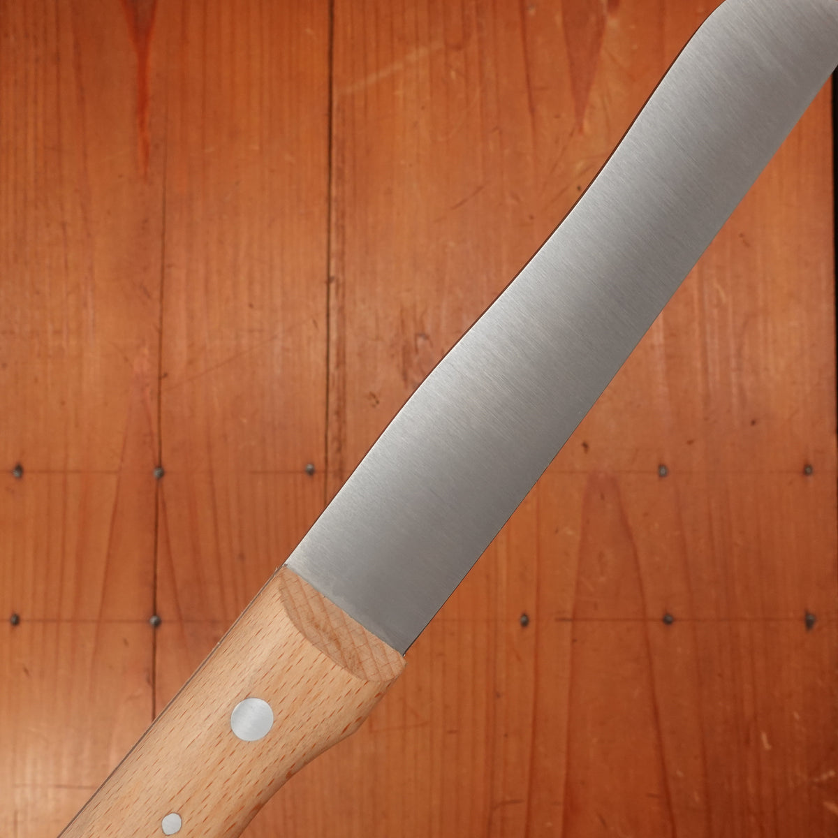 Windmühlenmesser Hamburger 6.75" Bread Knife Carbon Steel Beech Handle