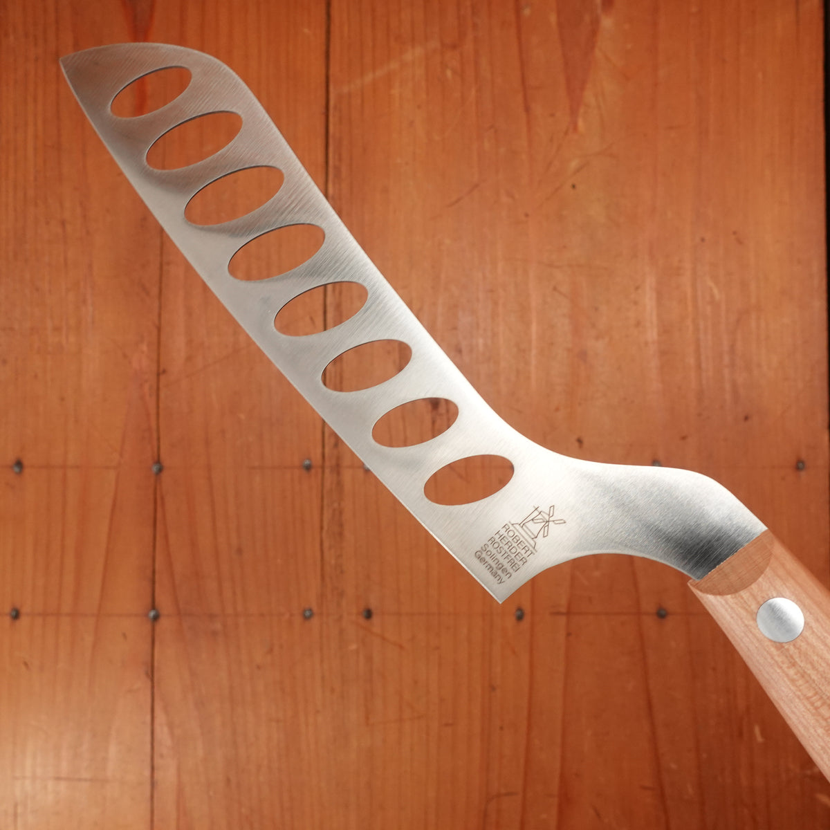 Windmühlenmesser 6" Langloch Cheese Knife Stainless Cherry Handle