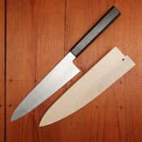 Sakai Kikumori Nakagawa V10 210mm Gyuto VG10 Damascus Oak Handle with Saya