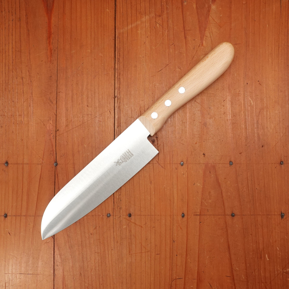Windmühlenmesser Duo 6.75" Santoku Stainless Copper Beech Handle