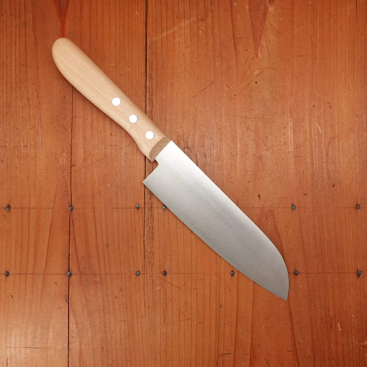 Windmühlenmesser Duo 6.75" Santoku Stainless Copper Beech Handle