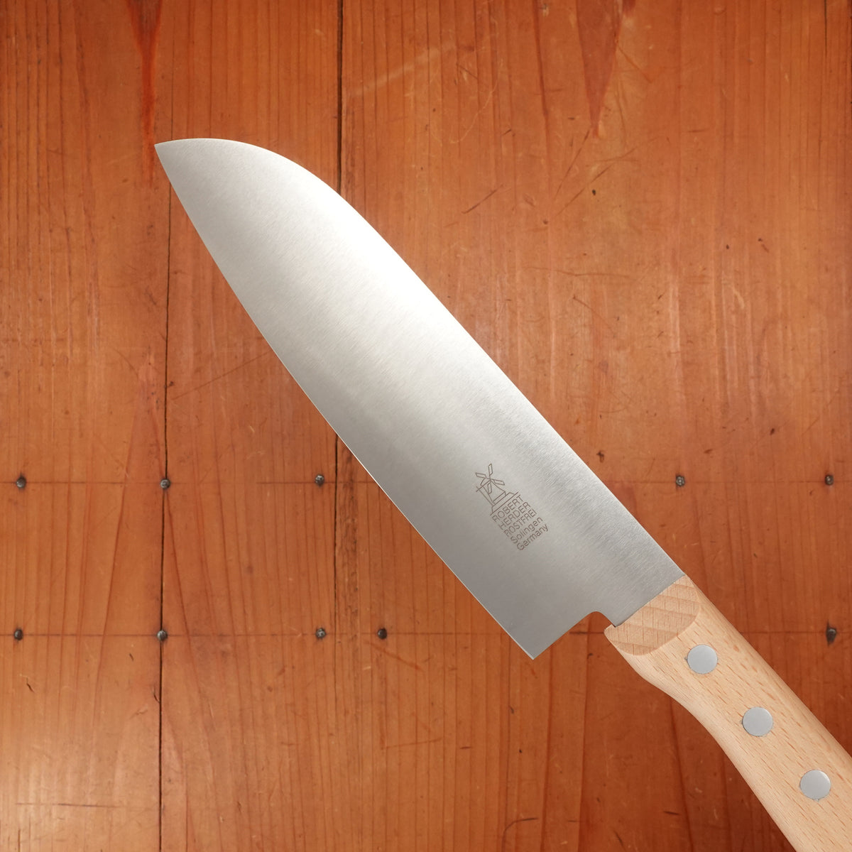 Windmühlenmesser Duo 6.75" Santoku Stainless Copper Beech Handle