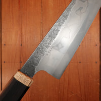 Rolin Knives Honyaki 210mm Gyuto W2 Forge Finish Ebony Spalted Maple with Saya