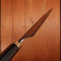 Rolin Knives Honyaki 210mm Gyuto W2 Forge Finish Ebony Spalted Maple with Saya
