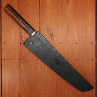 Rolin Knives Honyaki 250mm Sakimaru Sujihiki W2 Textured Ebony & Copper with Saya