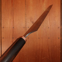 Rolin Knives Honyaki 250mm Sakimaru Sujihiki W2 Textured Ebony & Copper with Saya