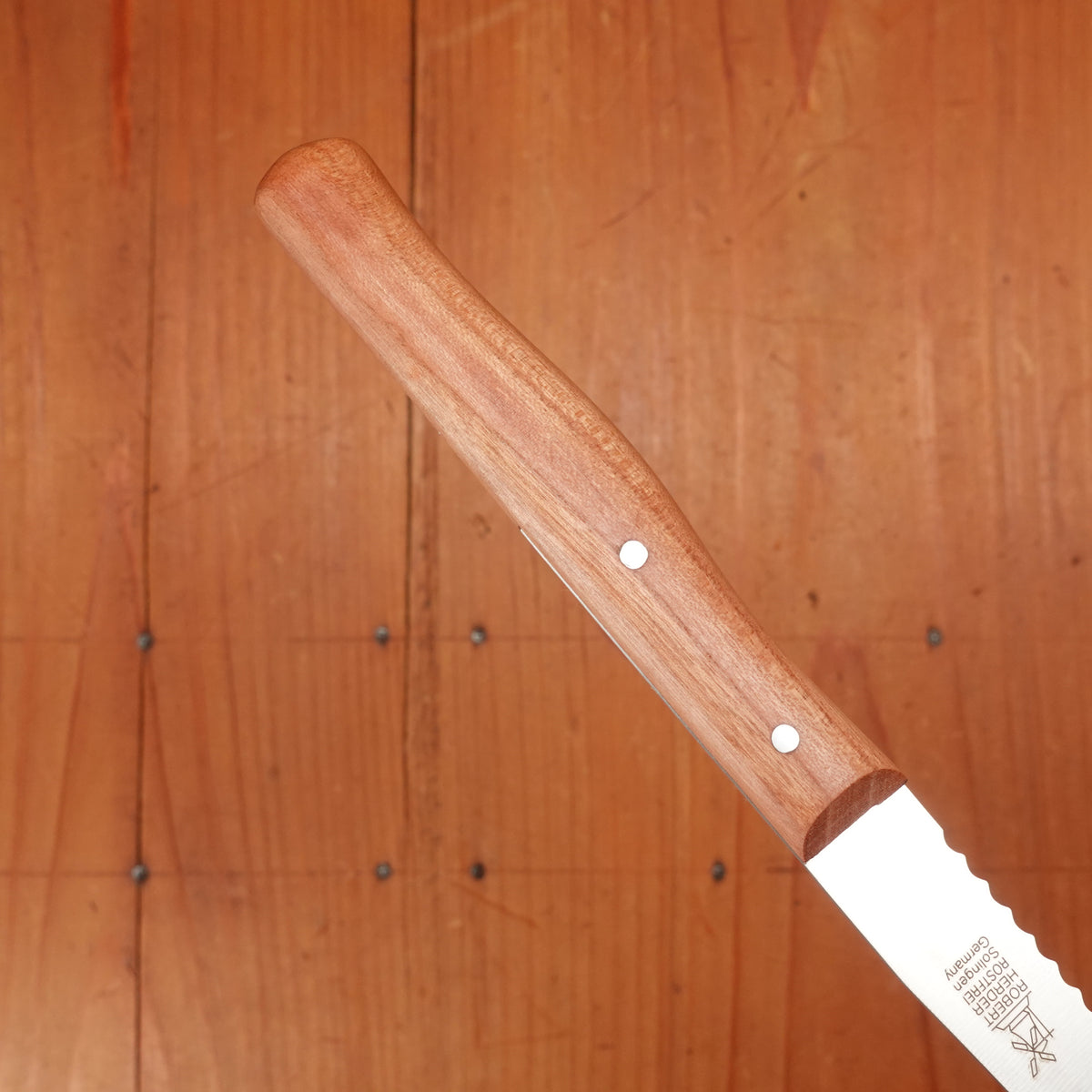 Windmühlenmesser 4" Gabelspitz Cheese Knife Stainless Plum Handle