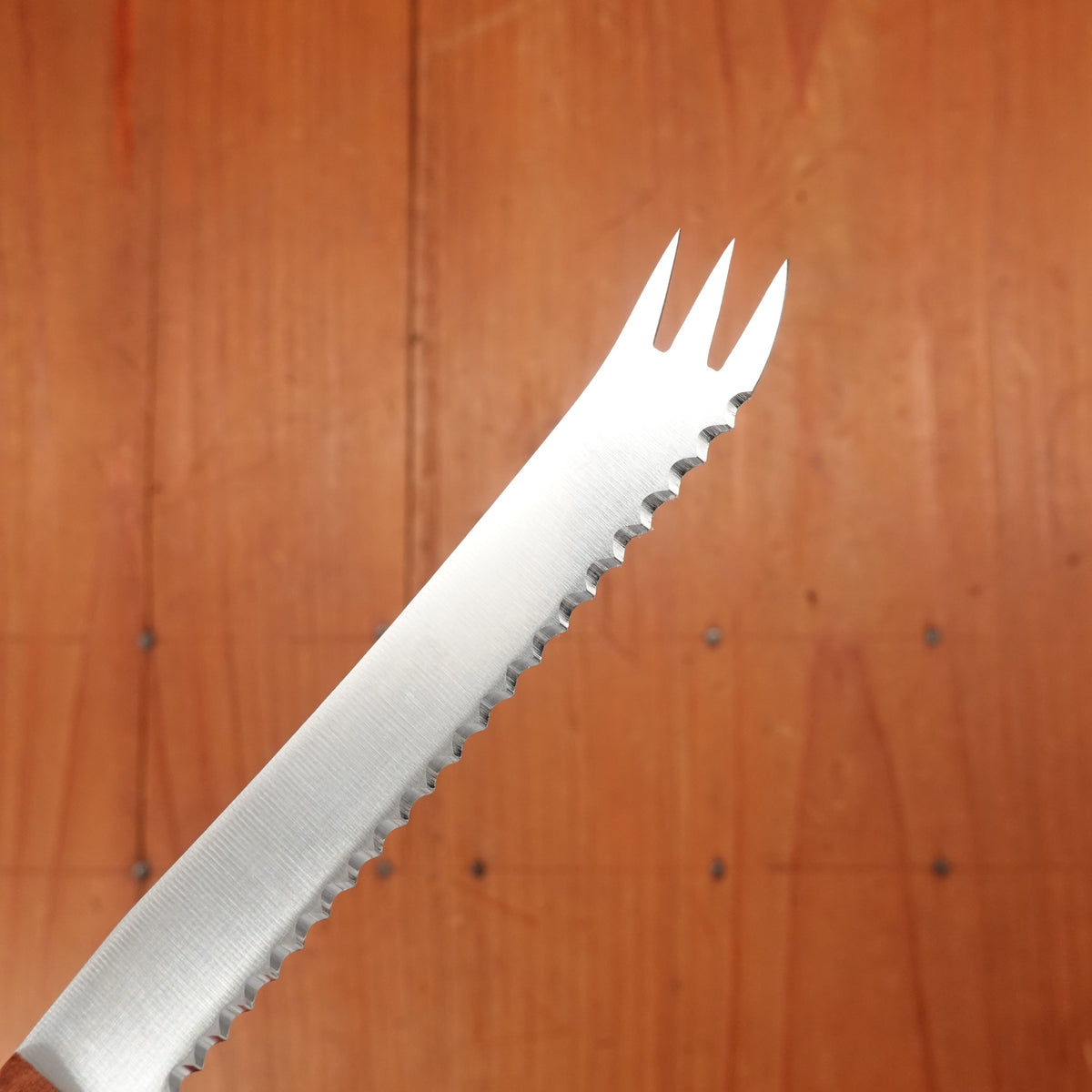 Windmühlenmesser 4" Gabelspitz Cheese Knife Stainless Plum Handle