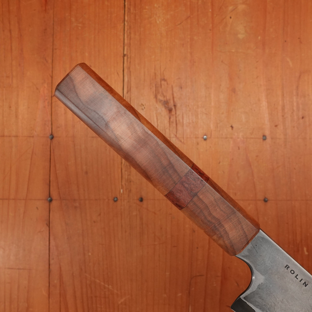Rolin Knives Gomai 180mm Petty 52100 Redwood & Eucalyptus