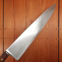K Sabatier 13" Chef Knife Carbon Steel & Rosewood 1950's