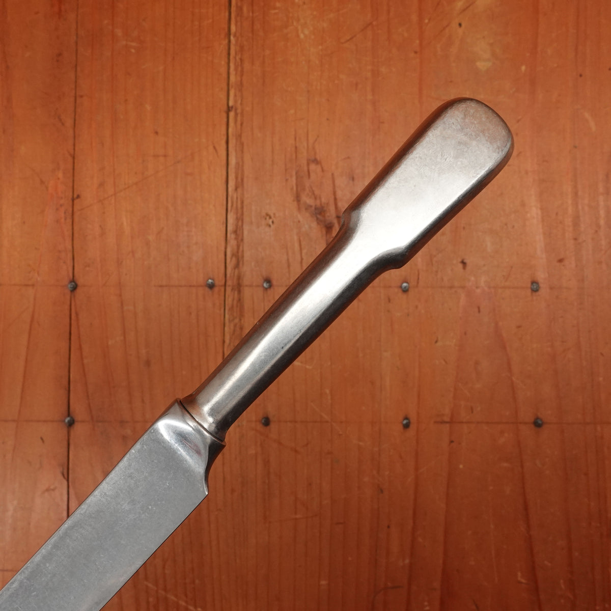 Old English Fiddle Table Knife Stainless Yorkshire Rose Tumbled Finish